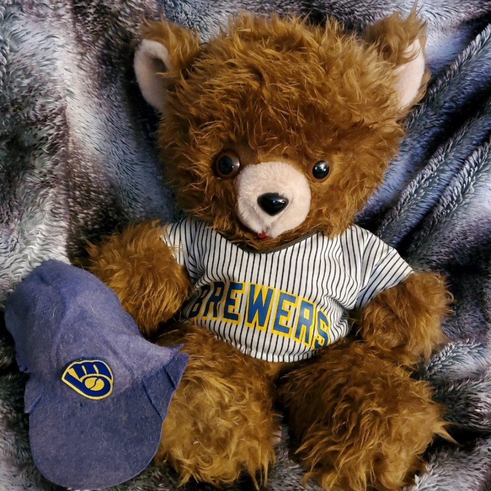 Milwaukee Brewers Vintage Plush Bear